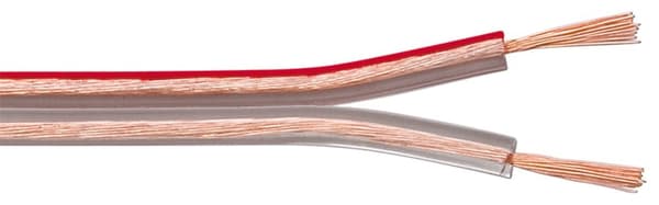 Goobay Højttalerkabel transparent CU 25 m rulle, tværsnit 2 x 1,5 mm²