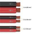 Pikkukuva 6 / 8: Goobay Högtalarkabel röd;svart CU 50 m rulle, tvärsnitt 2 x 0,35 mm²
