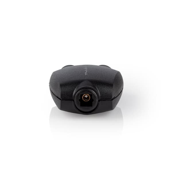 Nedis TosLink Adapter | TosLink Hona | 2x TosLink Hona | Splitter | ABS | Svart | 1 st. | Blister