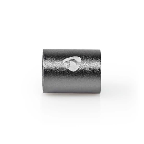 Nedis TosLink Adapter | Toslink Hunn | Toslink Hunn | Rett | Metall | Gun Metal Grå | 1 stk. | Boks