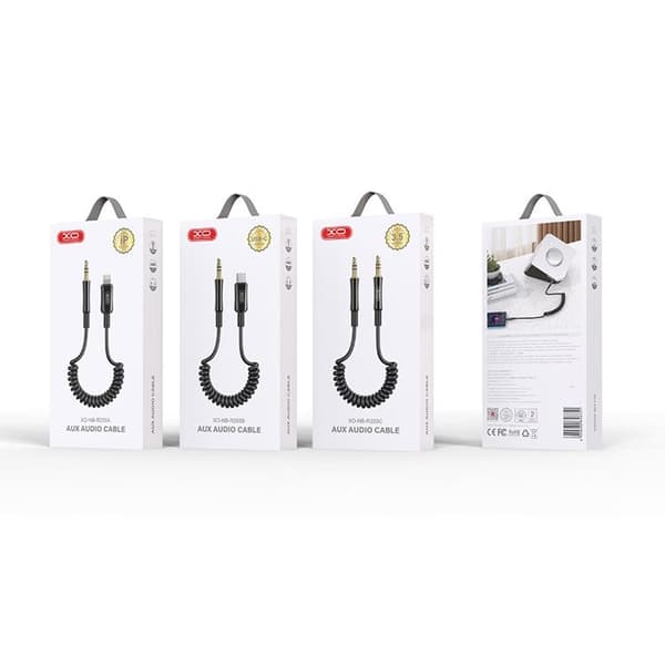XO Ljudkabel Minijack 3.5 mm 1m NB-R255C - Svart