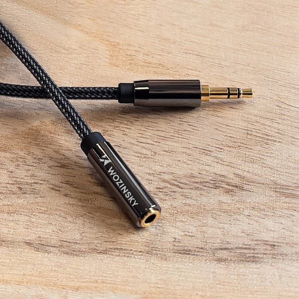 Wozinsky Förlängnings AUX Kabel Mini Jack 3m - Svart