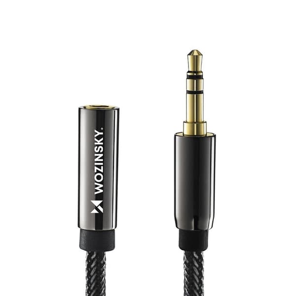 Wozinsky Förlängnings AUX Kabel Mini Jack 3m - Svart