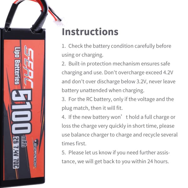 Lipo Batteri, Høj Kapacitet, Hårdt Etui