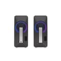 Pikkukuva 2 / 4: GENESIS Helium 100 BT RGB speaker set 10 W PC/Laptop Black, Silver 2.0 channels Bluetooth