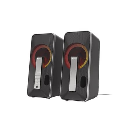 GENESIS Helium 100 BT RGB speaker set 10 W PC/Laptop Black, Silver 2.0 channels Bluetooth