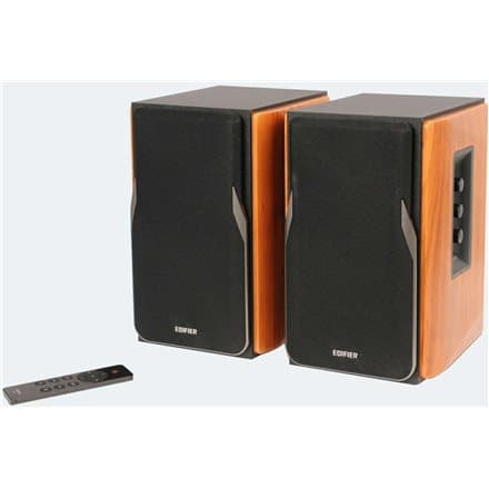 BOXE EDIFIER 2.0, RMS:  42W (2 x 21W), telecomanda wireless, volum, bass, treble, brown, "R1380T-BR"  (timbru verde 11.00 lei)