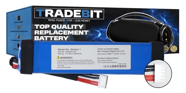 Batteriackumulator för JBL XTREME 1 högtalare GSP0931134 5000mAh 7.4V