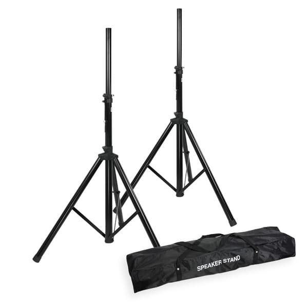 2 kpl. kaiutintelineet laukulla (25kg/1,95m)