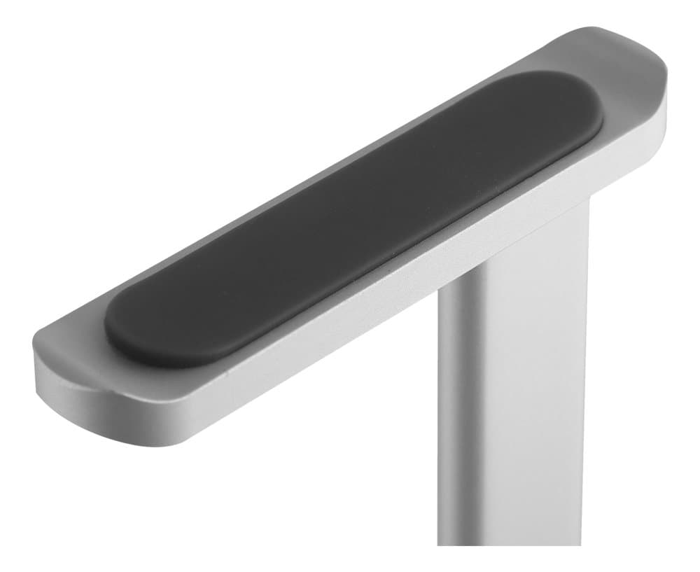 DELTACO Headphone stand, aluminium, anti-slip, silver
