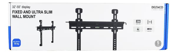 Fixed ultra slim wall mount for monitor/tv, 32-55", anti-the