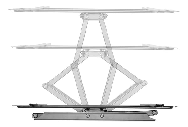 Full motion 3-way wall mount for monitor/tv, 37"-70", tilt