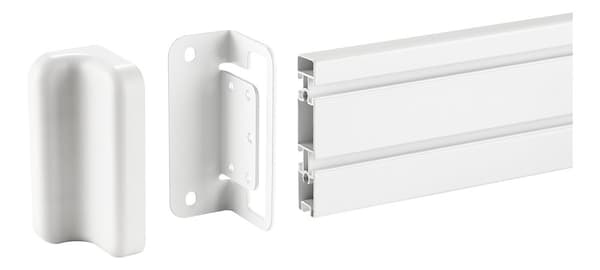 OFFICE wall mounting plate  slatwall panel (DELO0151) white
