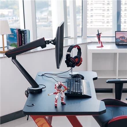 Logilink | Desk Mount | Tilt, swivel, level adjustment, rotate | 17-32 " | Maximum weight (capacity) 8 kg | Black/Red