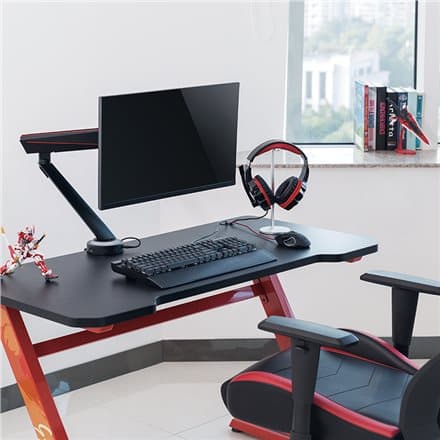 Logilink | Desk Mount | Tilt, swivel, level adjustment, rotate | 17-32 " | Maximum weight (capacity) 8 kg | Black/Red
