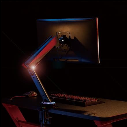 Logilink | Desk Mount | Tilt, swivel, level adjustment, rotate | 17-32 " | Maximum weight (capacity) 8 kg | Black/Red