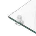 Miniatyrbillede 7 af 8: højtalerstativer 2 stk. 4 søjler hærdet glas sølvfarvet
