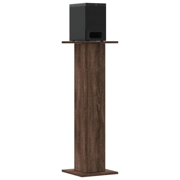 vidaXL højtalerstativer 2 stk. 30x30x95 cm konstrueret træ brun egetræ