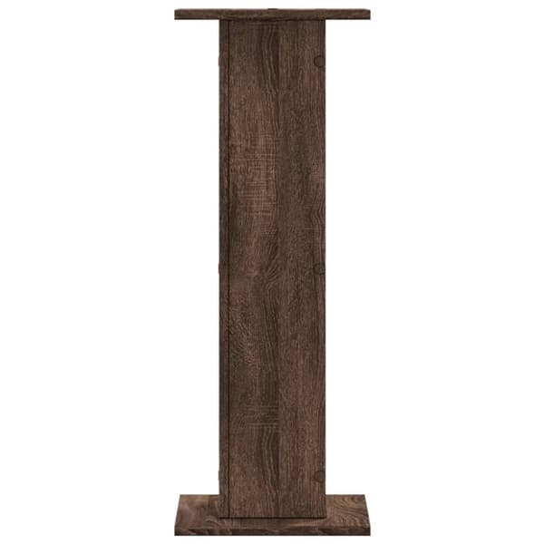 vidaXL højtalerstativer 2 stk. 30x30x80 cm konstrueret træ brun egetræ