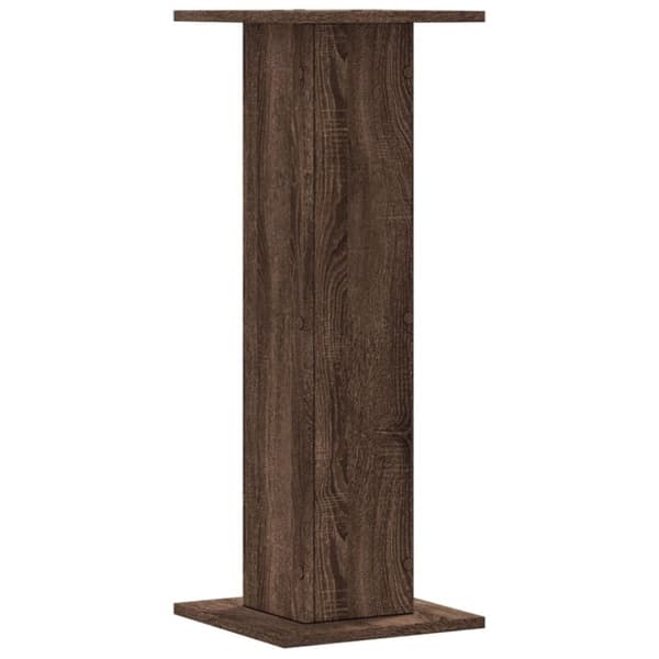 vidaXL højtalerstativer 2 stk. 30x30x80 cm konstrueret træ brun egetræ