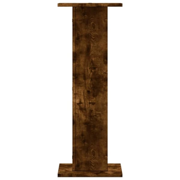 vidaXL højtalerstativer 2 stk. 30x30x80cm konstrueret træ røget egetræ