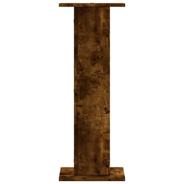 vidaXL højtalerstativer 2 stk. 30x30x80cm konstrueret træ røget egetræ