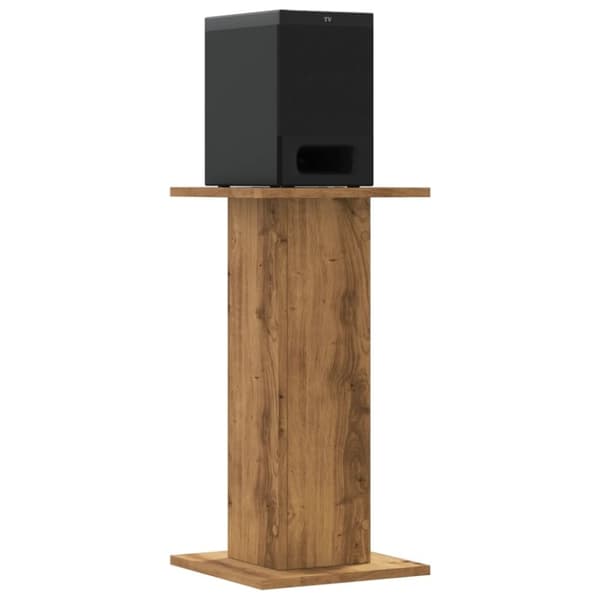 vidaXL Høyttalerstativ 2 stk artisan eik 30x30x60 cm konstruert tre