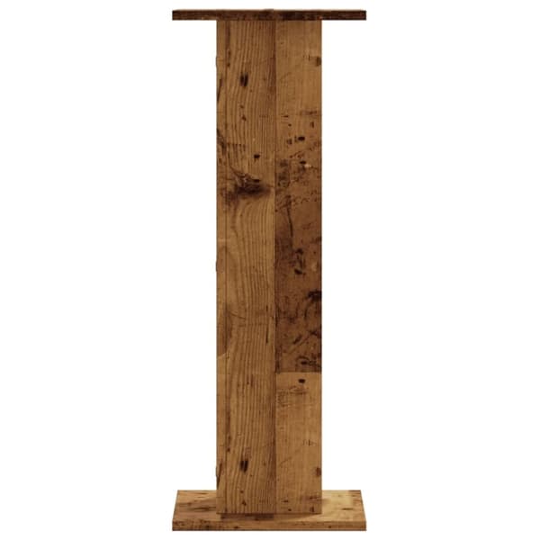 vidaXL Høyttalerstativ 2 stk gammelt tre 30x30x80 cm konstruert tre