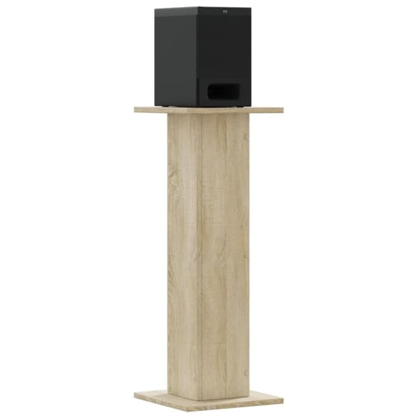 vidaXL højtalerstativer 2 stk. 30x30x80 cm konstrueret træ sonoma-eg