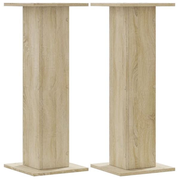 vidaXL Kaiutintelineet 2 kpl Sonoma-tammi 30x30x80 cm tekninen puu