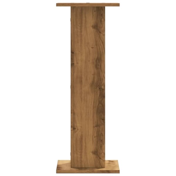 vidaXL højtalerstativer 2stk. 30x30x80cm konstrueret træ egetræsfarvet