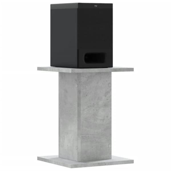 vidaXL Kaiutintelineet 2 kpl betoninharmaa 30x30x40 cm tekninen puu