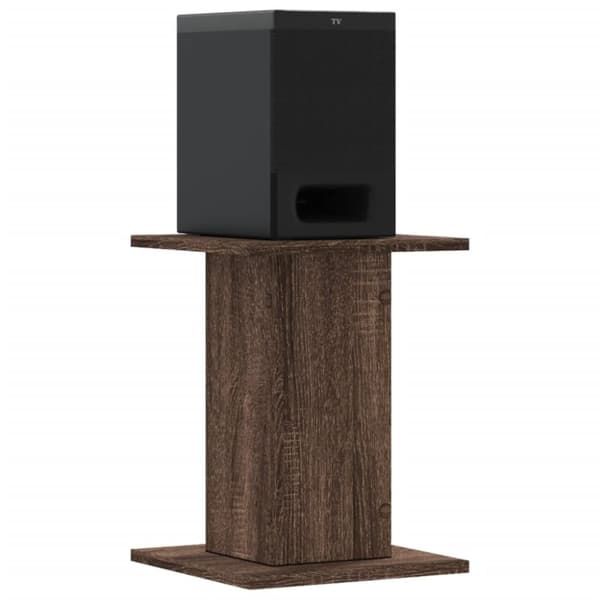 vidaXL højtalerstativer 2 stk. 30x30x40 cm konstrueret træ brun egetræ