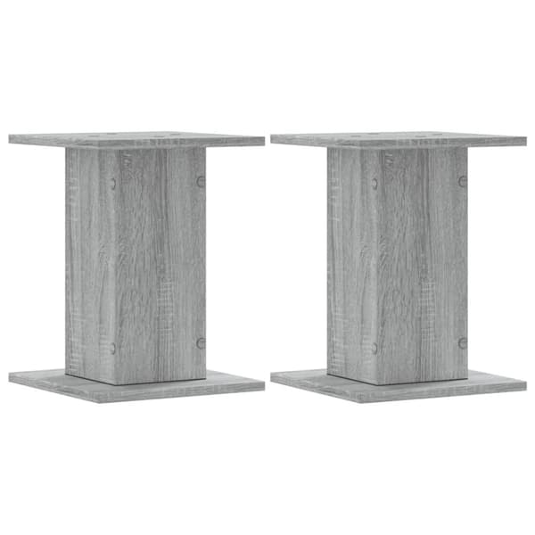 vidaXL Høyttalerstativ 2 stk grå sonoma 30x30x40 cm konstruert tre