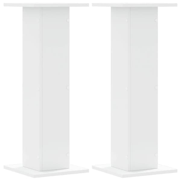 vidaXL Høyttalerstativ 2 stk hvit 30x30x80 cm konstruert tre