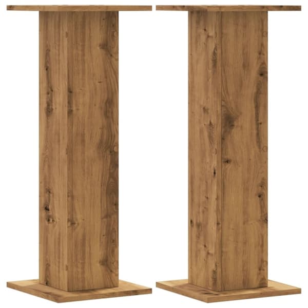 vidaXL Høyttalerstativ 2 stk artisan eik 30x30x80 cm konstruert tre