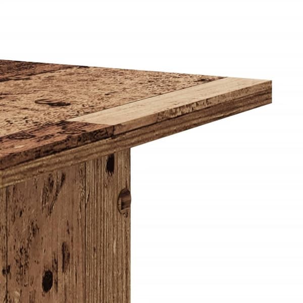 vidaXL højtalerstativer 2 stk. 30x30x60 cm konstrueret træ antikt træ