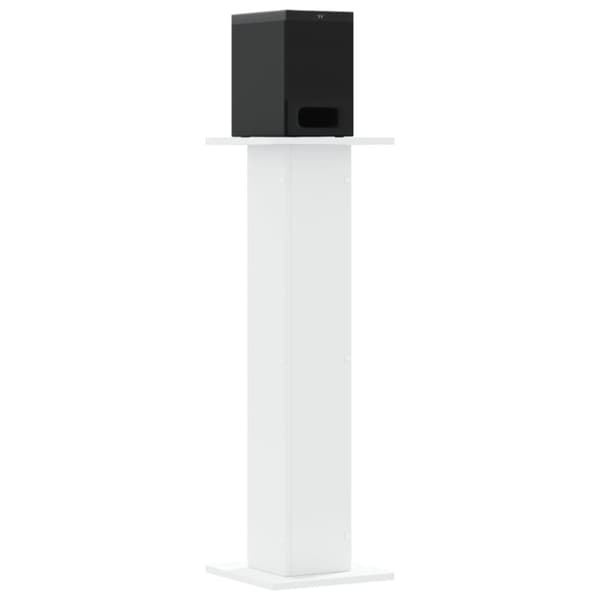 vidaXL Høyttalerstativ 2 stk hvit 30x30x95 cm konstruert tre