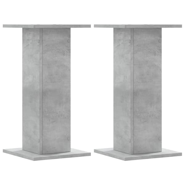 vidaXL Høyttalerstativ 2 stk betonggrå 30x30x60 cm konstruert tre