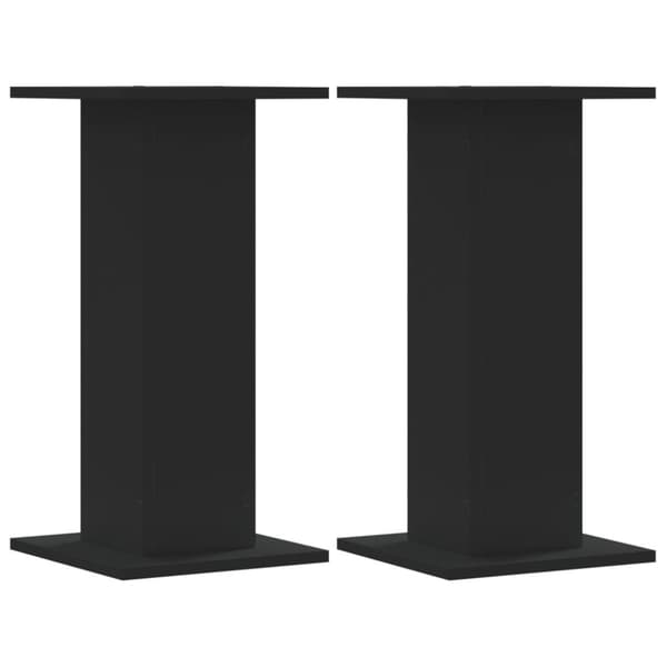 vidaXL Høyttalerstativ 2 stk svart 30x30x60 cm konstruert tre
