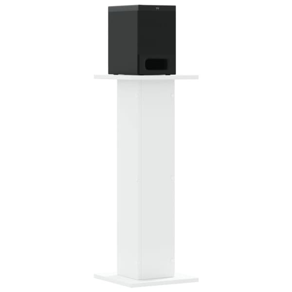 vidaXL højtalerstativer 2 stk. 30x30x80 cm konstrueret træ hvid