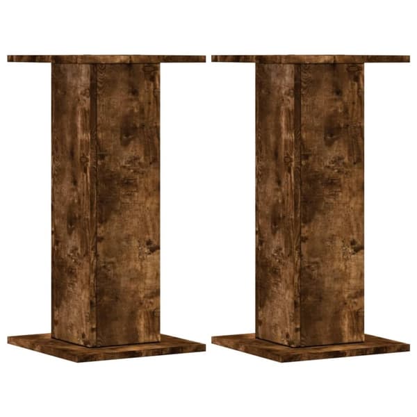 vidaXL Kaiutintelineet 2 kpl savutammi 30x30x60 cm tekninen puu