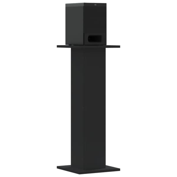 vidaXL Høyttalerstativ 2 stk svart 30x30x80 cm konstruert tre