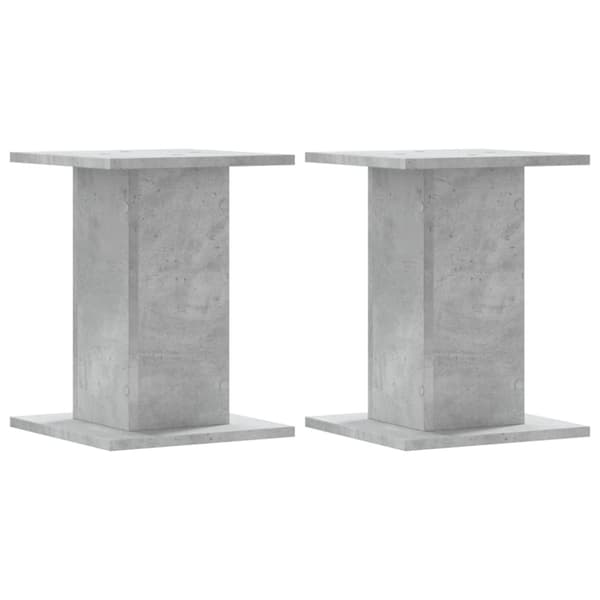 vidaXL Högtalarställ 2 st betonggrå 30x30x40 cm konstruerat trä