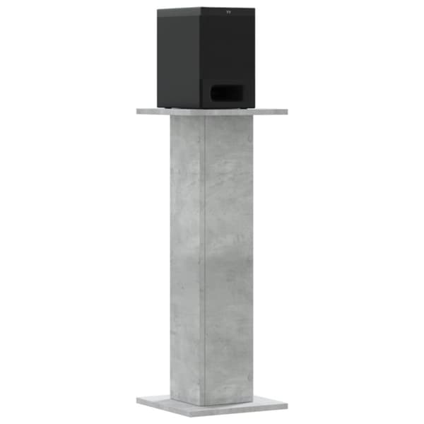 vidaXL Högtalarställ 2 st betonggrå 30x30x80 cm konstruerat trä