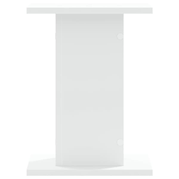 højtalerstativer 2 stk. 30x30x40 cm konstrueret træ hvid