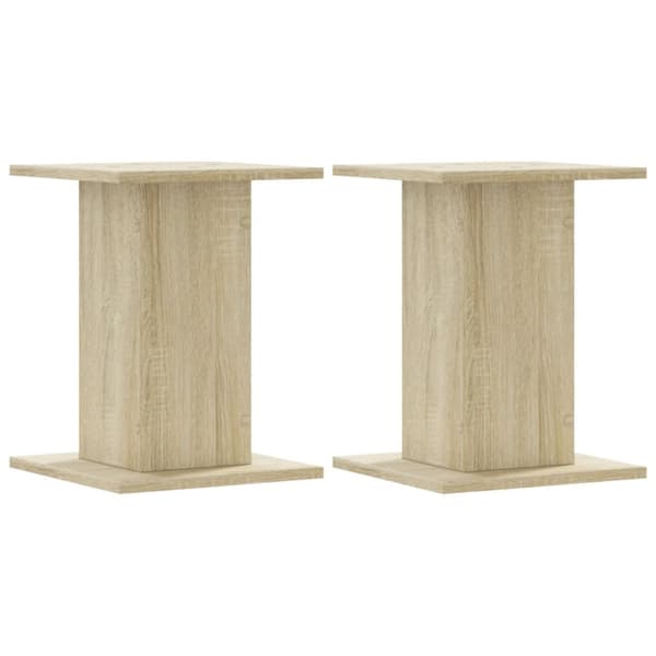 højtalerstativer 2 stk. 30x30x40 cm konstrueret træ sonoma-eg