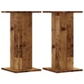 Miniatyrbillede 2 af 9: højtalerstativer 2 stk. 30x30x60 cm konstrueret træ antikt træ