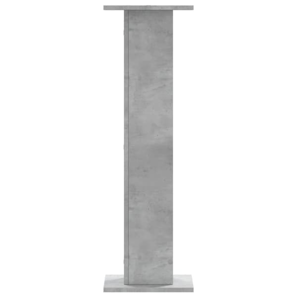 Högtalarställ 2 st betonggrå 30x30x95 cm konstruerat trä