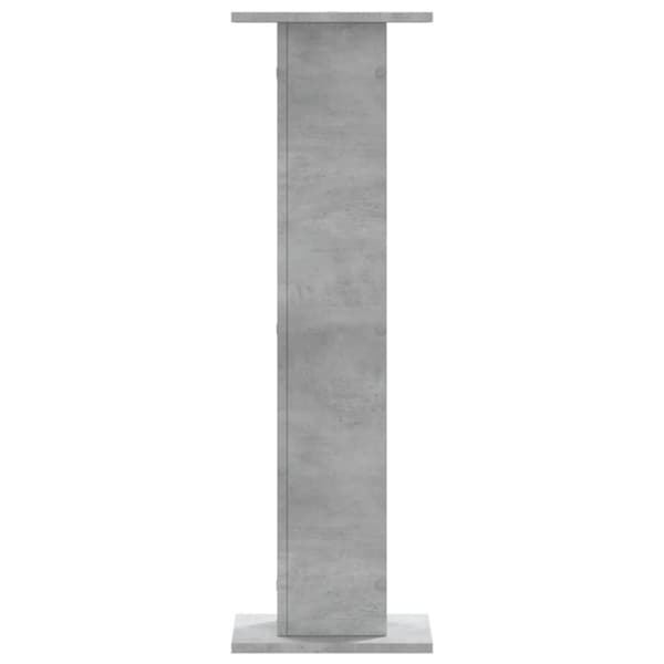 Högtalarställ 2 st betonggrå 30x30x95 cm konstruerat trä